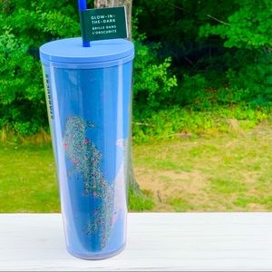 Starbucks GITD periwinkle raven 24 oz venti tumbler